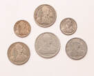 French Indochina 10-20 centimes 1939,1940,1941,1945 lot of 6 pcs