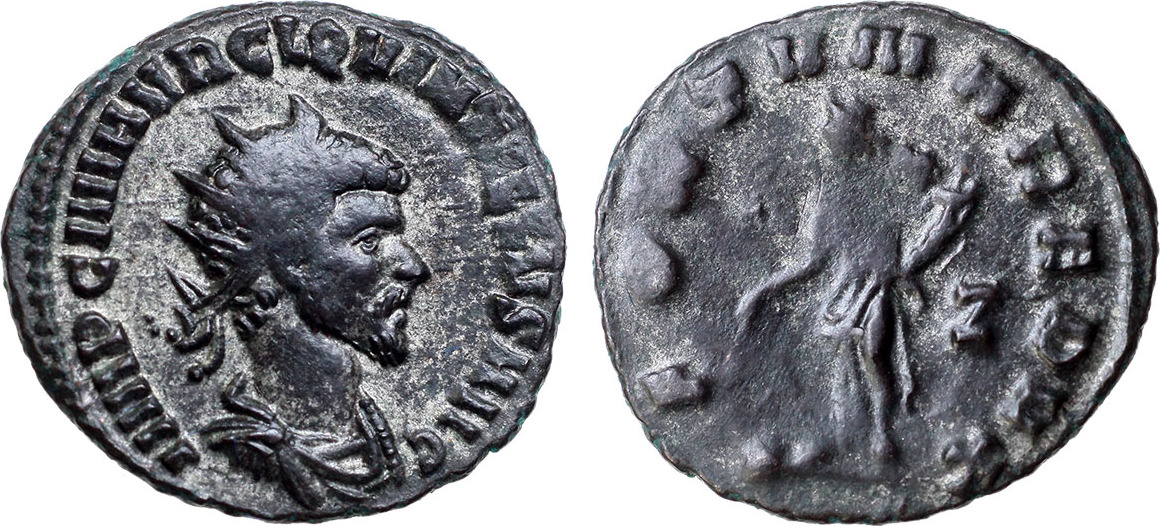 Roman Empire Antoninianus 270 Quintillus XF | MA-Shops