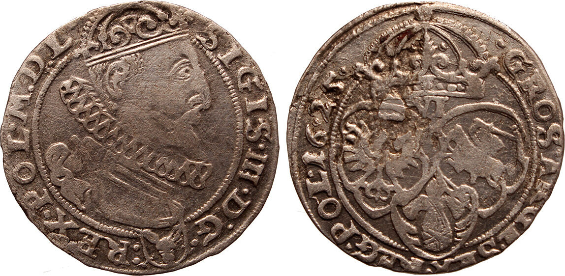 Poland 6 groschen 1625 Sigismund III., Krakow, | MA-Shops