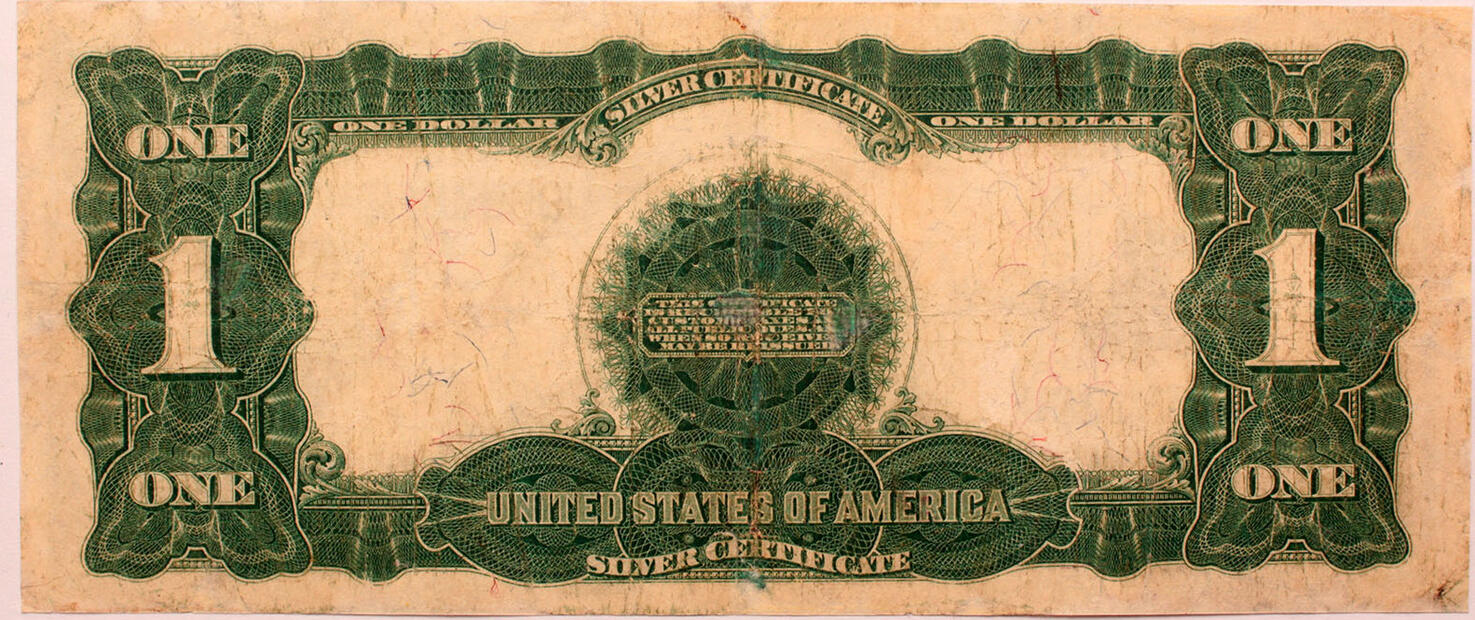 USA 1 dollar 1899 Large size silver certificate repaired | MA-Shops