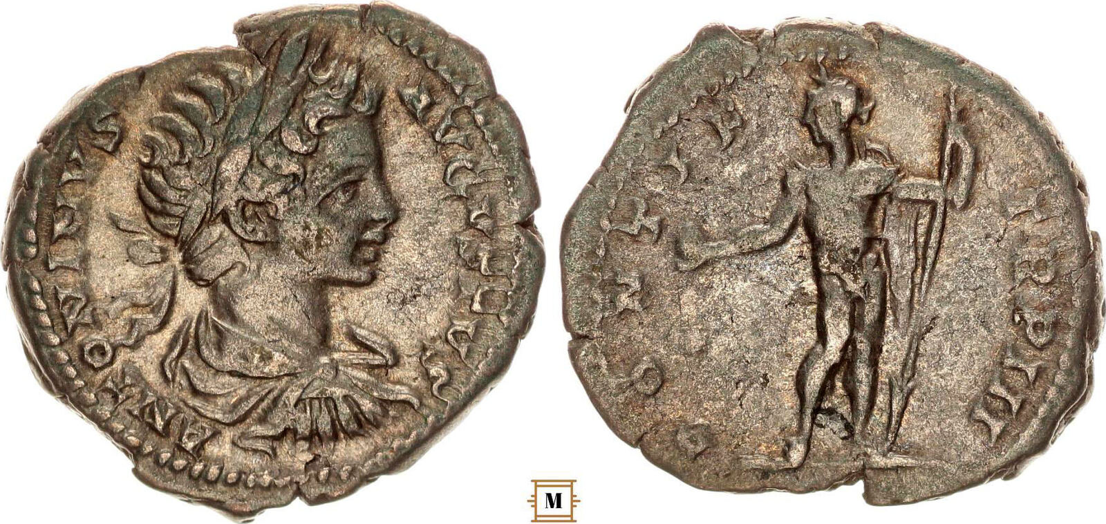 Ancient selling Roman denarius Caracalla, 198-217 (C254)