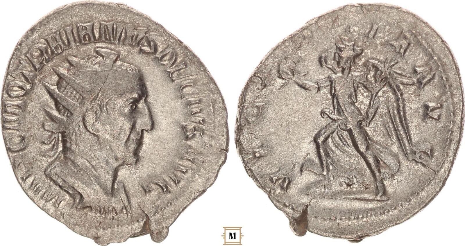 Roman Empire AR Antoninianus 249-251 Trajan Decius, VICTORIA AVG ...