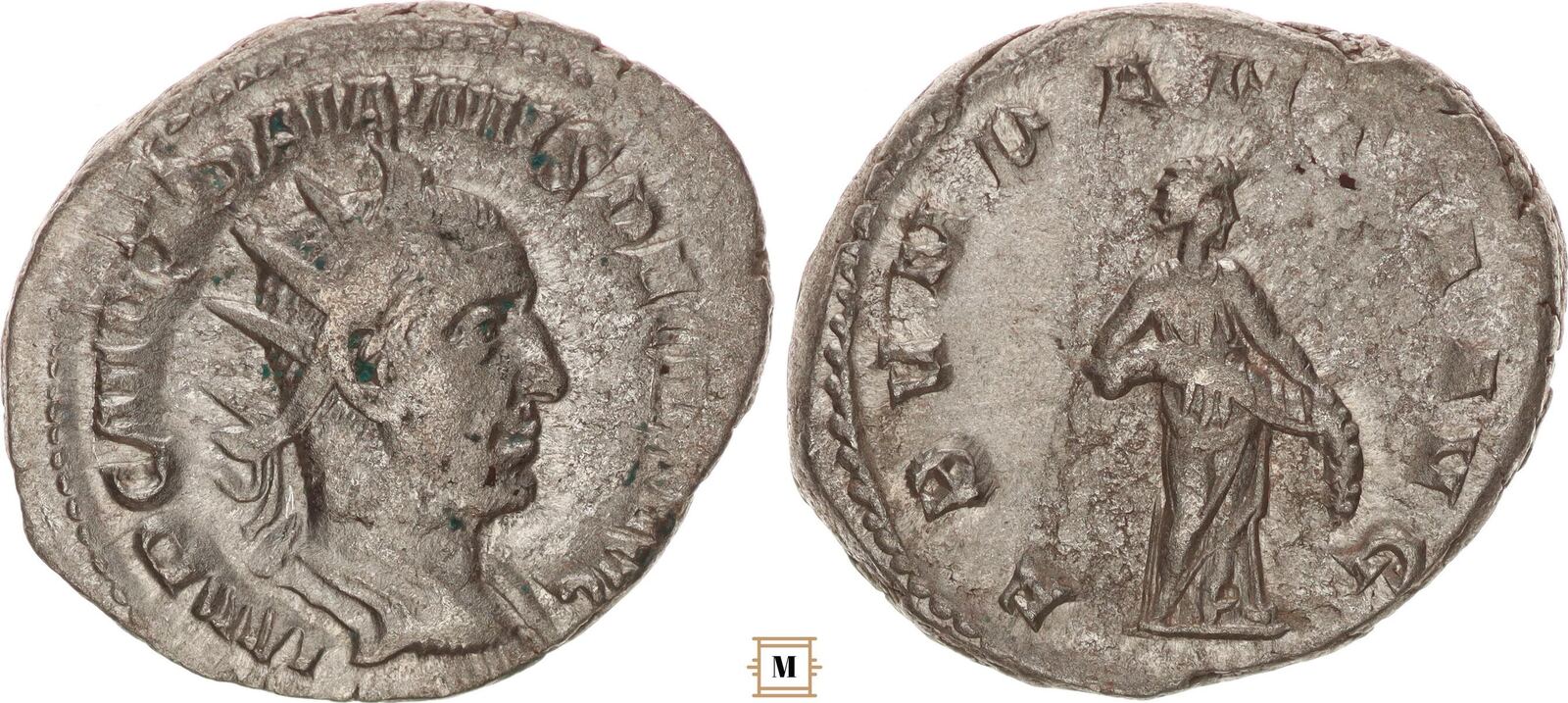 Roman Empire AR Antoninianus 249-251 Trajan Decius, ABVNDANTIA AVG ...