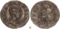 Roman Empire AR denarius Julia Maesa, Pudicitia seated -