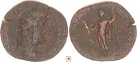 Roman Empire AE sestertius Commodus, Jupiter standing -