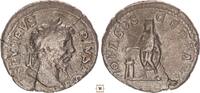 Roman Empire AR denarius Septimius Severus, VOTA SVSCEPTA Emperor sacrificing over altar -