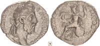 Roman Empire AR denarius Commodus, ROM FEL PM TR P XVI COSVI, Roma seated -