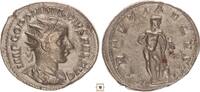 Roman Empire AR Antoninianus Gordian III., VIRTVTI AVGVSTI, Hercules standing -