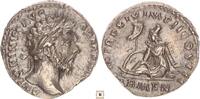 Roman Empire AR denarius Armenia seated in attitude of mourning -