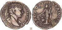 Roman Empire AR denarius Trajan, SPQR OPTIMO PRINCIPI / ARABADQ / Arabia standing camel at feet -