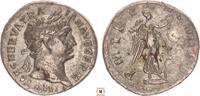 Roman Empire AR denarius Trajan, PM TR P COS IIII P P, Victory standing right on prow -