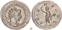 Roman Empire Antoninianus Gordian III., ORIENS AVG, Sol standing -