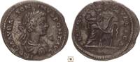 Roman Empire AR denarius Caracalla, SECVRITAS PVBLICA, Securitas seated on throne -
