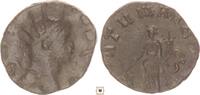 Roman Empire AR Antoninianus Gallien, FORTVNA REDVX, Fortuna standing -