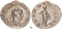 Roman Empire AR Antoninianus Trajan Decius, ABVNDANTIA AVG, Abundantia standing -