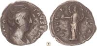 Roman Empire AR denarius Faustina Senior, AETERNITAS, Aeternitas standing -