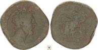 Roman Empire AE sestertius Marcus Aurelius, FORT RED, Fortuna seated -