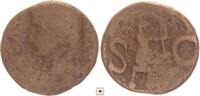 Roman Empire AE As Divus Augustus, under Tiberius, Female figure / Livia or Pietas / seated -