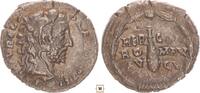 Roman Empire AR denarius Commodus, Head right wearing lion skin headdress / -
