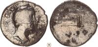 Roman Empire AR denarius Antoninus Pius, Temple of Divus Augustus and Livia, R! -