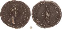 Roman Empire AR denarius Antoninus Pius, VOTA SVSPECTA DEC III / COS IIII, Emperor sacrificing over altar -