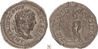 Roman Empire AR denarius Caracalla, P M TR P XV COS III P P, Serapis standing -