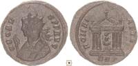 Roman Empire AR antoninianus Probus, Bust in consular robe / ROMAE AETER HEXASTYLE TEMPLE -