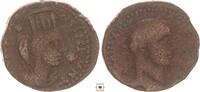 Roman Provincial AE 26mm Severus Alexander, Mesopotamia, Nisibis, Turreted bust of Tyche -