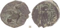 Greek - Ionia AE 13mm Teos, Griffin seated / Lyre -