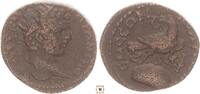 Roman Provincial AE 21mm Seleukis and Pieria, Emesa, Caracalla, Eagle standing on stone EL-GABAL -