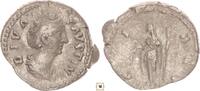 Roman Empire AR denarius Diva Faustina Senior, CERES, Ceres standing -