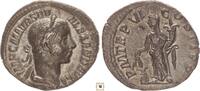 Roman Empire AR denarius Severus Alexander, PM TR P VI COS II P P, Annona standing -