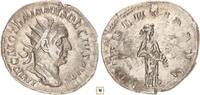 Roman Empire Antoninianus Trajan Decius, ABVNDANTIA AVG, Abundantia standing -