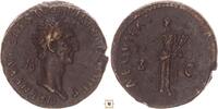 Roman Empire AE As Nerva, AEQVITAS AVGVST, Aequitas standing -