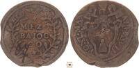 1/2 baiocco 1655-1667 Italy, Papal States Alessandro VII., Gubbio 