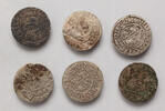Germany-Brandenburg-Preussen 1/24 taler lot of 6 pcs, Georg Wilhelm, Königsberg -