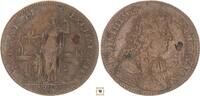 jeton 1668 France Louis XIV. Batiments du Roi, w. countermarks 