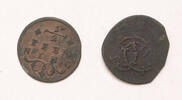 Germany-Würzburg Bistum 1/2 pfennig Friedrich von Seinshein, Carl Philipp II. von Greifenklau 2pcs lot -