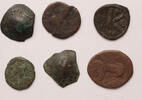 Byzantine Empire 1/2 follis, follis, decanummium, aspron trachy Lot of 6 pcs -