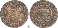 Germany-Sachsen 1/24 taler 1743 Friedrich August II., Dresden  299.77 元  ＋  599.55 元 运费