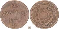 Germany - Augsburg Bistum 1 kreuzer 1774 G Clemens Wenzel von Sachsen  187.36 元  ＋  599.55 元 运费