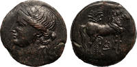  AE Tridrachm 220-215 BC Yunan Zeugitania Kartaca, Tanit / At Başkanı ... 300,00 EUR + 8,00 EUR nakliye