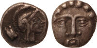 Greek obol Pisidia Selge, Head of Athena / Gorgoeion -