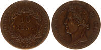 French Colonies 10 centimes Charles X., La Rochelle -