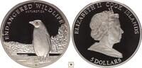 Cook Islands 5 dollars Endangered Wildlife - Penguin -