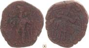Kushan-Sassanians drachm Peroz I., King standing / Siva standing before the bull Nandi -