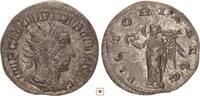 Roman Empire AR Antoninianus Trebonianus Gallus, VICTORIA AVGG, Victory standing -