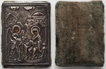 Russia oklad icon miniature 84 silver oklad icon, hallmarked -