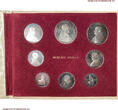 Vatican City State / Vatikanstadt Official BU Set / ORIGINAL-KMS Pope Paul VI (8 trial coins) MINT STATE (64/70)
