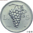Italy / Italien / Italie / Italia 5 LIRE, Uva con data piccola 1946 Italian Republic MINT STATE (63/70)
